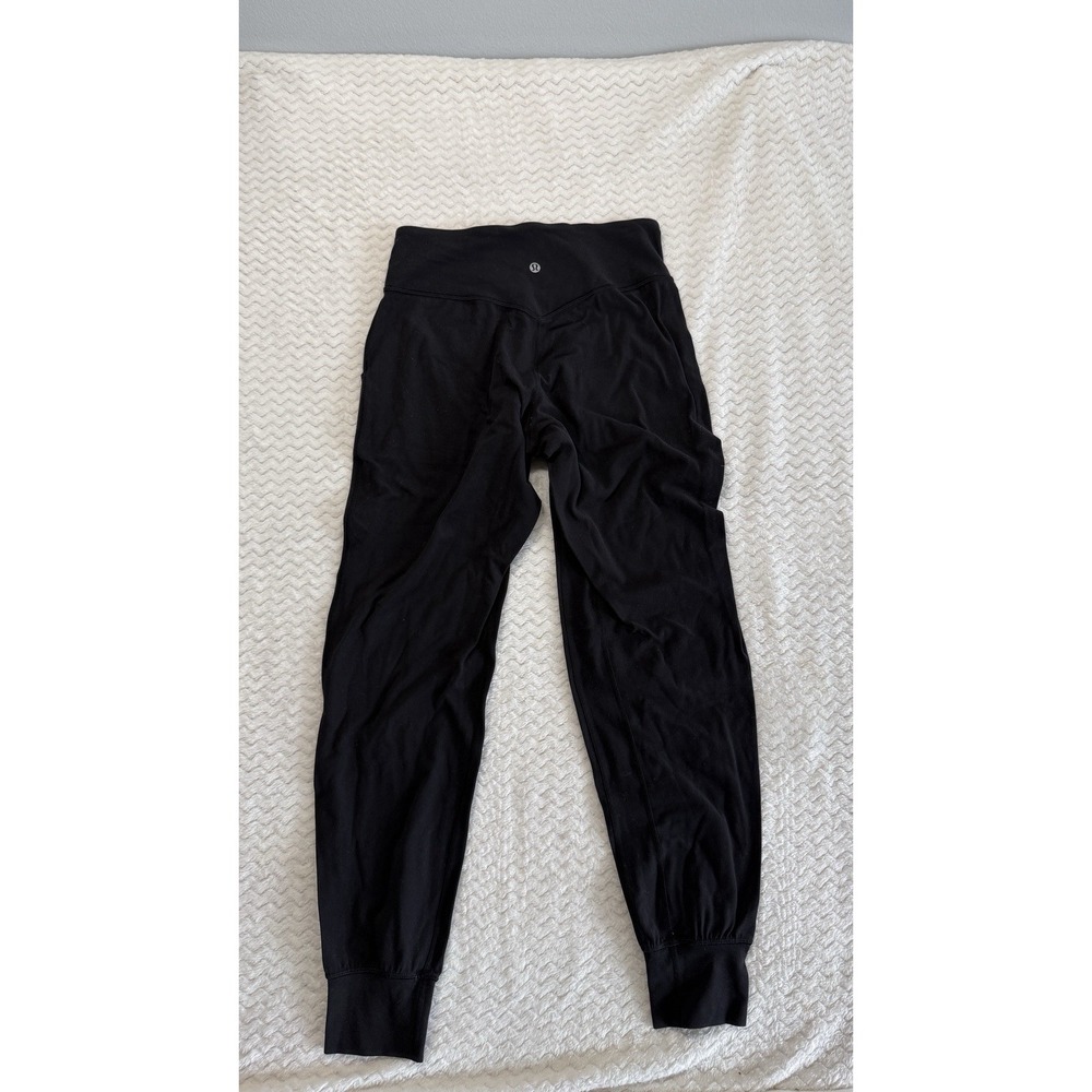 Lululemon Align High Rise Jogger Black Nulu Yoga Pants Size 6 LW5BPXS